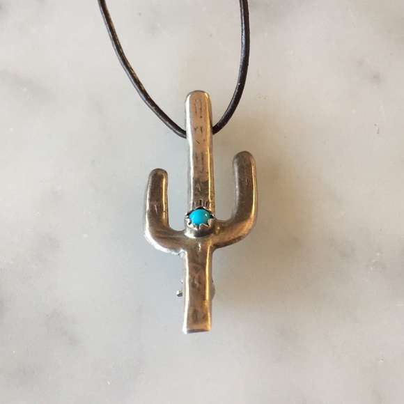 Jewelry - Vintage Native American Cactus Pin